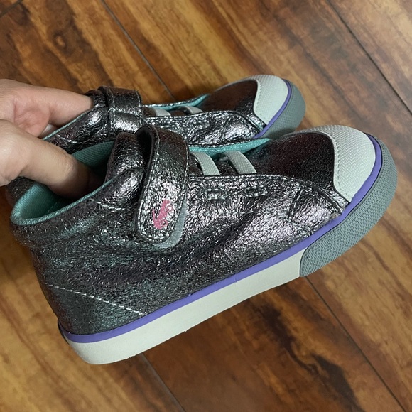 See Kai Run - New Size 9 Metallic High-Top Sneakers - Picture 1 of 5